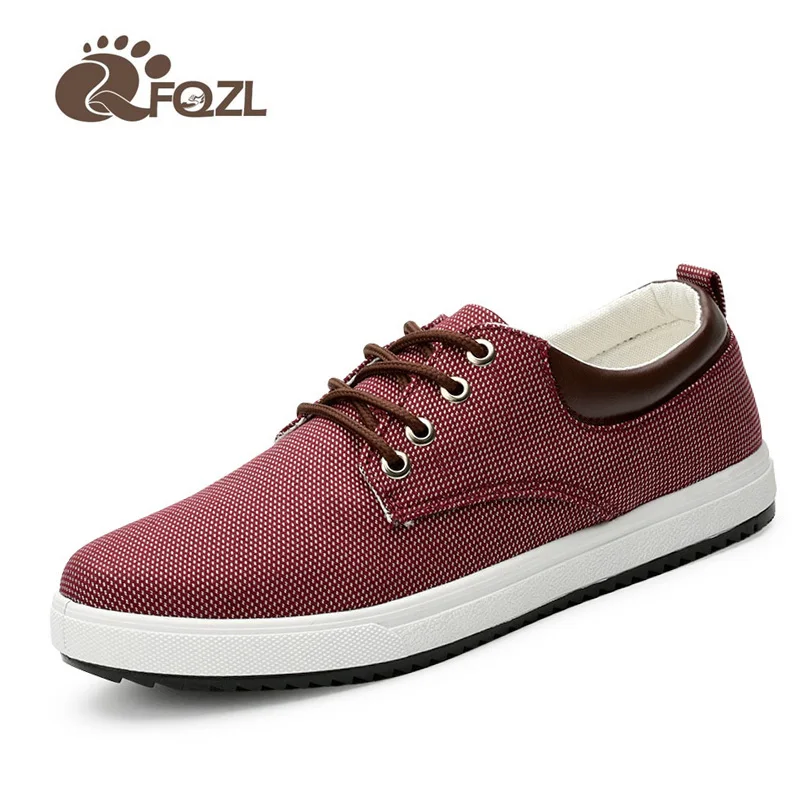 

New 2017 Men Shoes Canvas Casual Shoes Men Flats Brand Shoes For Men Breathable Lace up Zapatos Hombre Sapato Masculino