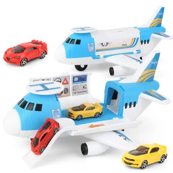 

Large Size Aircraft Mold Set Parent-child Interactive Toy Storage Transport Airplane Track Inertia Car Model Boys New Year Gifts