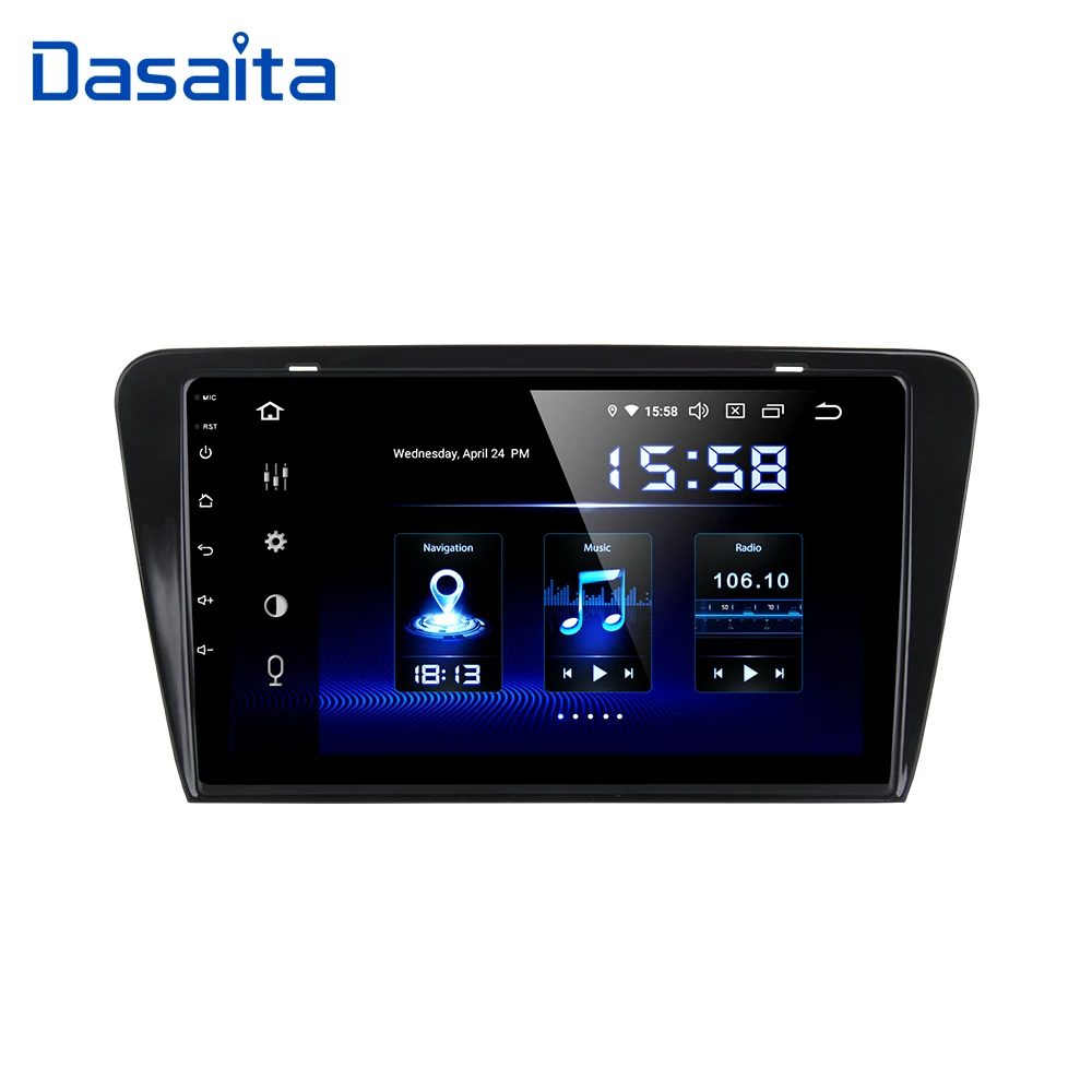 Perfect 10.2" IPS Screen Multimedia Car 1 Din Android 9.0 for Skoda Octavia 2014 2015 2016 2017 GPS Navigation Car Stereo 4G RAM 1
