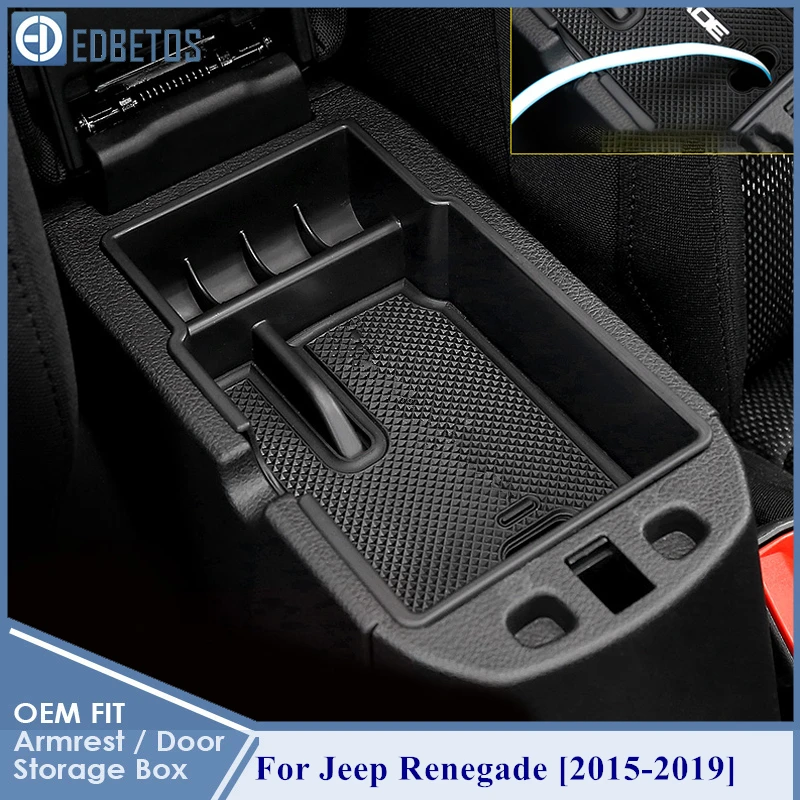 Центральный поддон органайзер для Jeep Renegade 2015 2016 2017 2018 2019|Подлокотники| |
