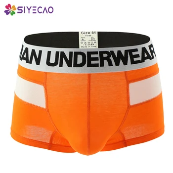

Sexy Men Underwear Boxers Men's Boxer Shorts Underwear Cueca Cotton Male Panties Mesh Breathable Underpants Lingerie Slip Hombre