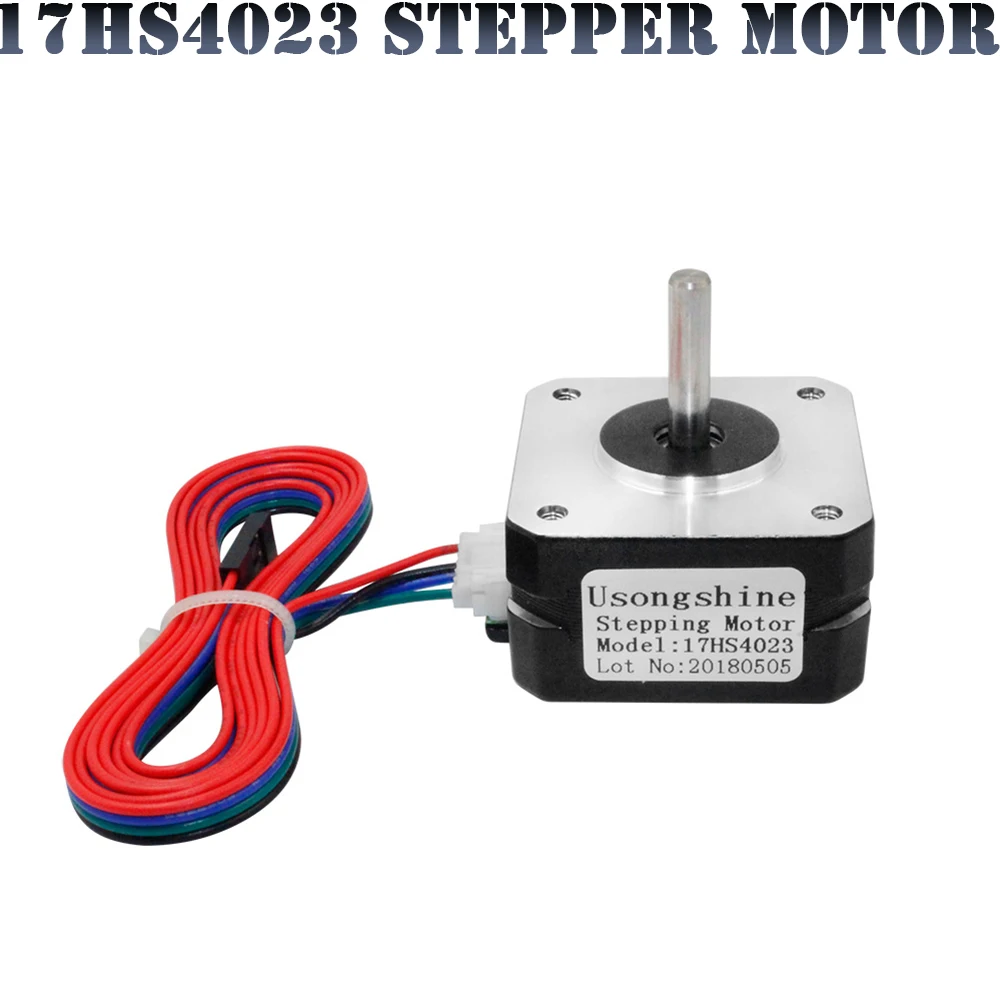 Motor Deslizante Nema17 17hs4023 para Extrusora de Impressora 3d Chumbo Nema 17 22 mm 42x42x23 mm 1.0a 12v 14n. cm Gravador do Laser do Cnc - Imagem 5