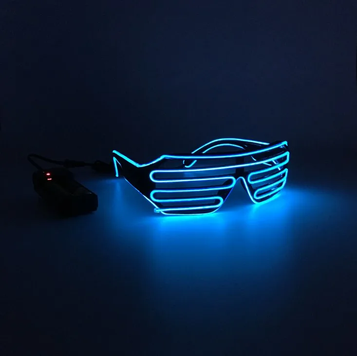 СВЕТОДИОДНЫЙ мигающий стеклянный светильник EL Wire Up Glasses светящийся светильник ing новинка подарок яркий для дня рождения украшения на Хэллоуин, Рождество