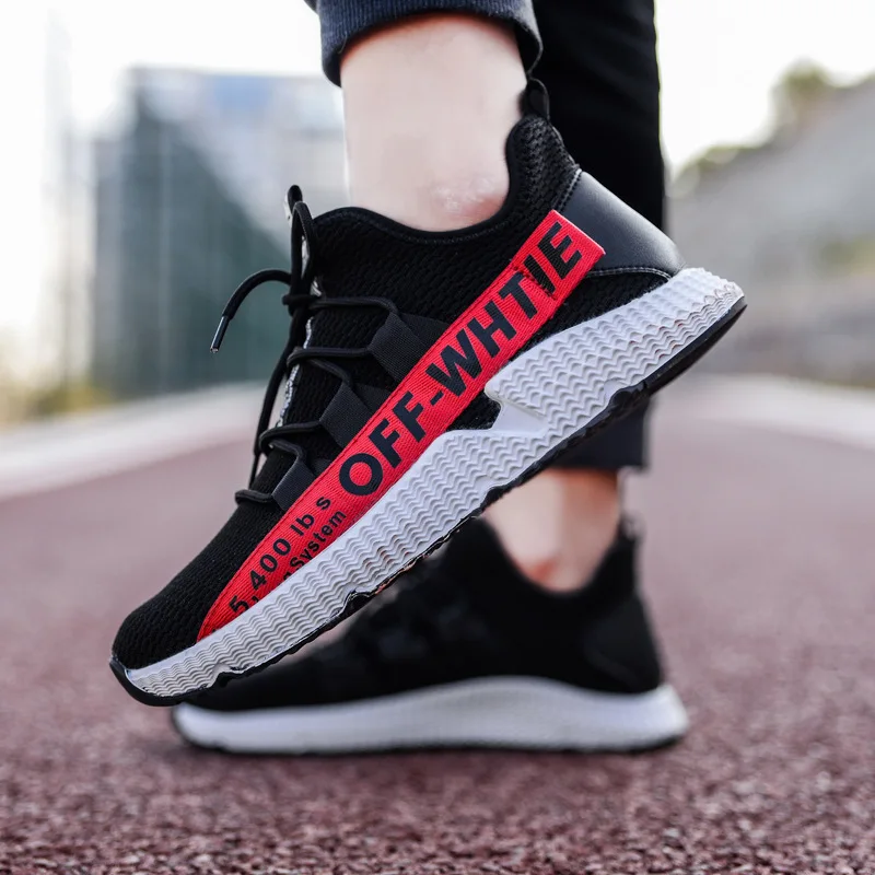 

2018 Spring Korean-style Trend Students Casual Sports MEN'S SHOES Men Sneakers Fly Woven Breathable Running Shoes