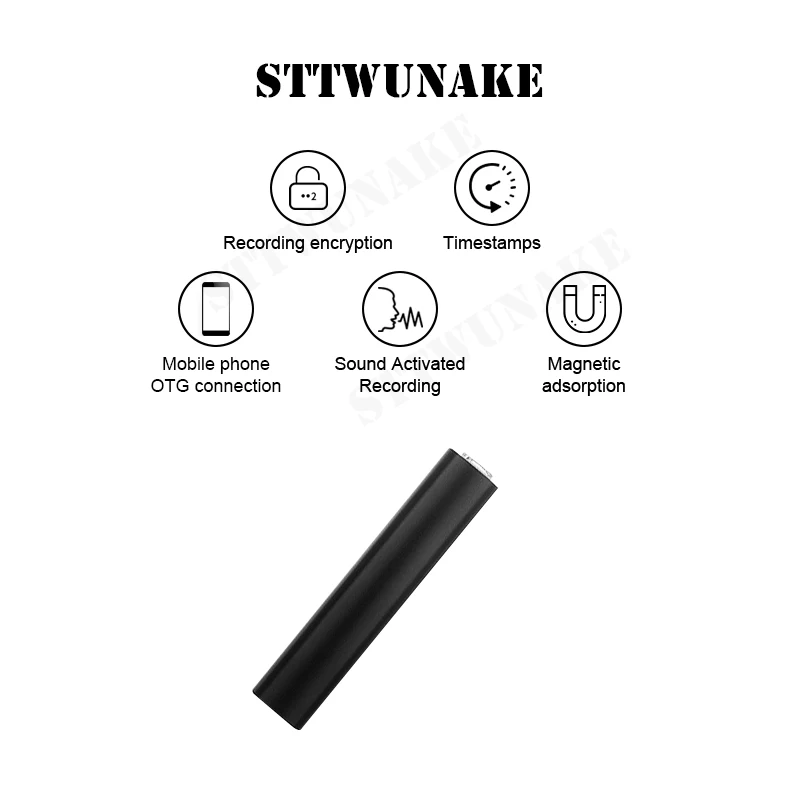 Диктофон 600 часов записи Мини Скрытая Магнитная звукозапись диктофон аудио usb