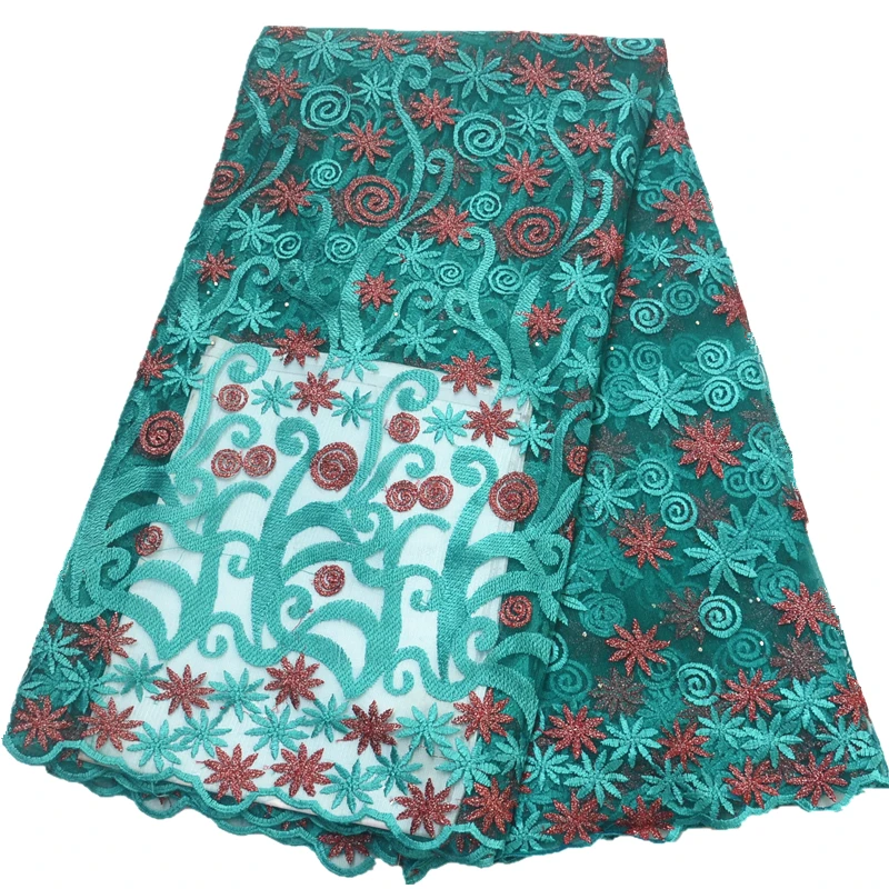 

latest lace fabric 2019 high quality african lace fabric wholesale net tulle tissue african french lace fabric with stones