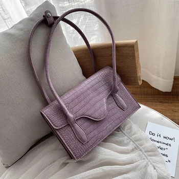 

Vintage Women Small Square bag 2020 Fashion Underarm Package Simple Style Designer Handbag Purse Shoulder bags bolsa feminina
