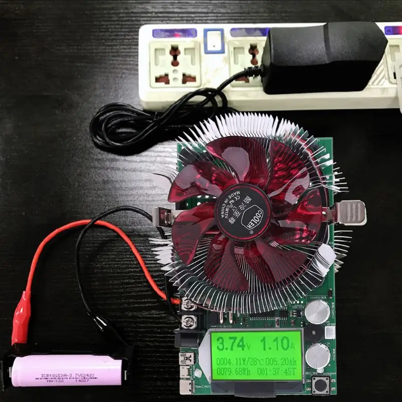 Электронный тестер нагрузки 150W 200V 20A USB регулируемый испытательный модуль измеритель мощности