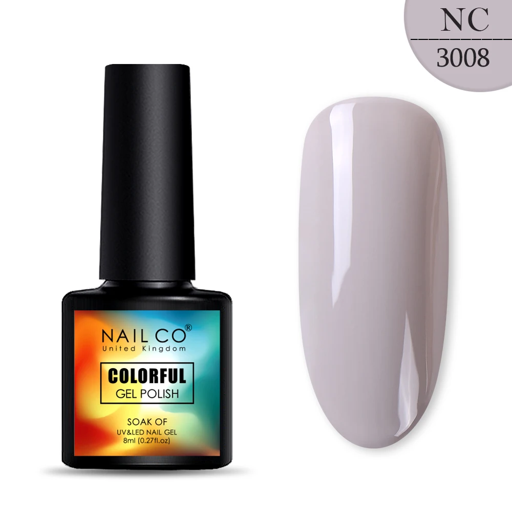 NAILCO, 8 мл, 130 цветов, Гель-лак для ногтей Lucky color, Гель-лак для ногтей, дизайн ногтей, Гель-лак Esmalte Nails Lak Hybrid Soak Off - Цвет: 3008