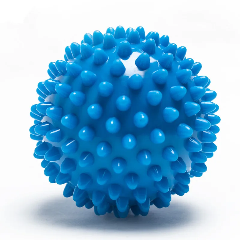Maxairms ПВХ коврик для фитнеса шарики для массажа рук ПВХ подошвы Ежик сенсорный хват тренировочный мяч портативный шар для физиотерапии - Цвет: Синий