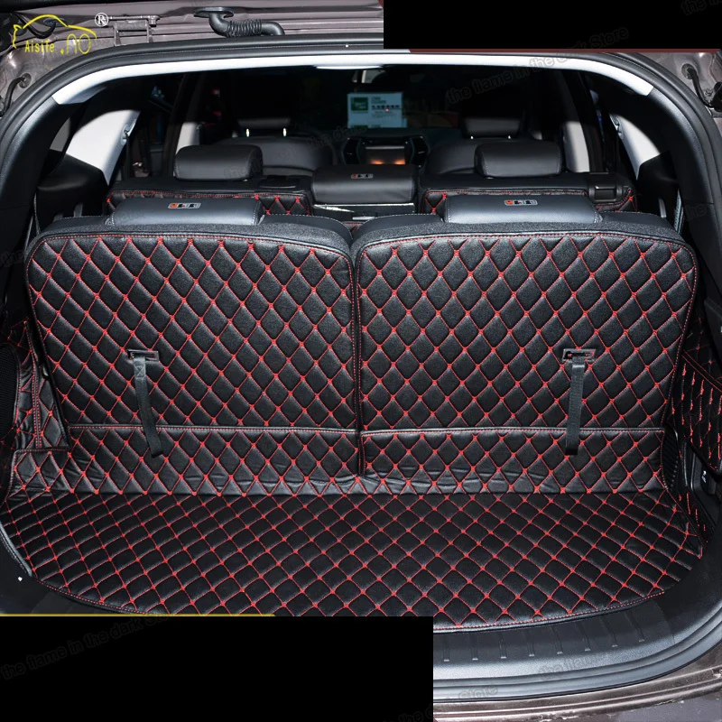 Кожаный коврик для багажника автомобиля Hyundai grand santa fe 2012 2013 2014 2016 2017 2018 2019 Maxcruz