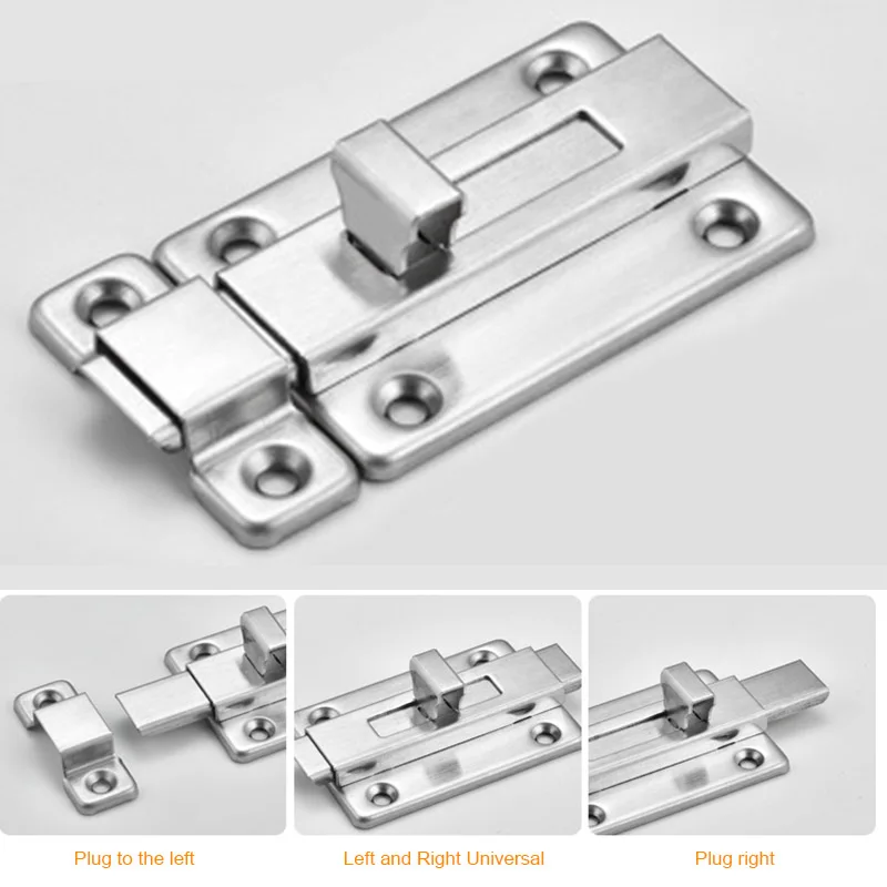 

Stainless Steel Door Bolts Latch Sliding Door Lock Slide Bolts for Internal Doors WWO66