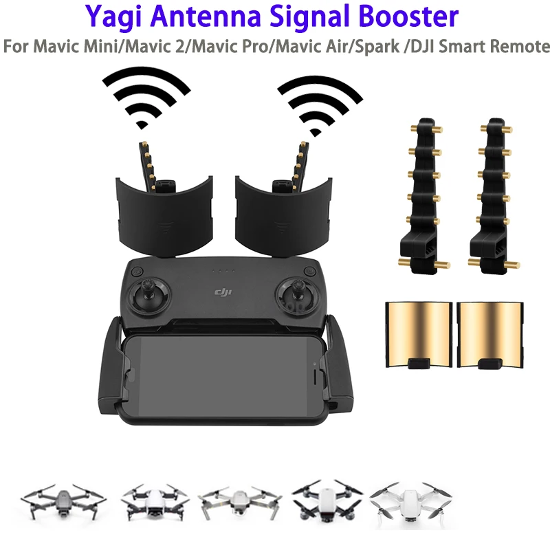 Drone accessories Yagi Antenna Amplifier Signal Booster for DJI Mavic Mini SE Air Spark 2 Pro Zoom FIMI X8 SE Remote Controller Range Extender
