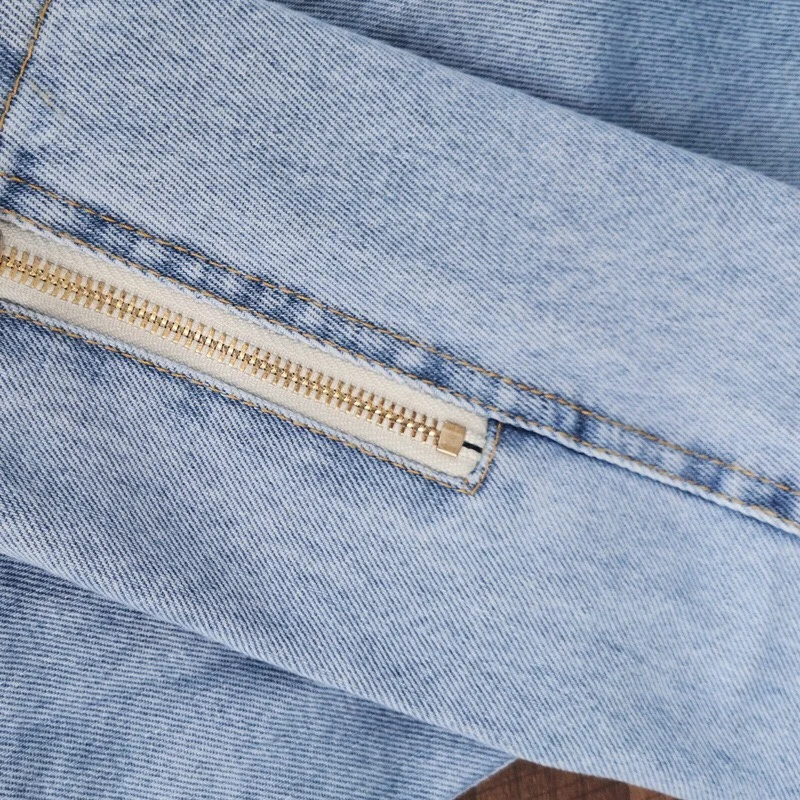 Patchwork Bow Denim Shirt Women's Jeans Jacket