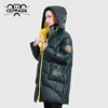 CEPRASK 2022 New Winter Jacket Women High Quality Bright Colors Clothing Brand Coat Collar Hooded Parka Loose Cut Outwear Plus ► Photo 2/6