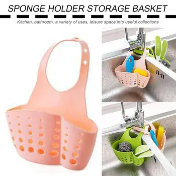

New 2020 Summer Adjustable Design Snap Sink Faucet Housing Cradle Kitchen Shelving Rack Kitchen Sponge Holder Storage Basket