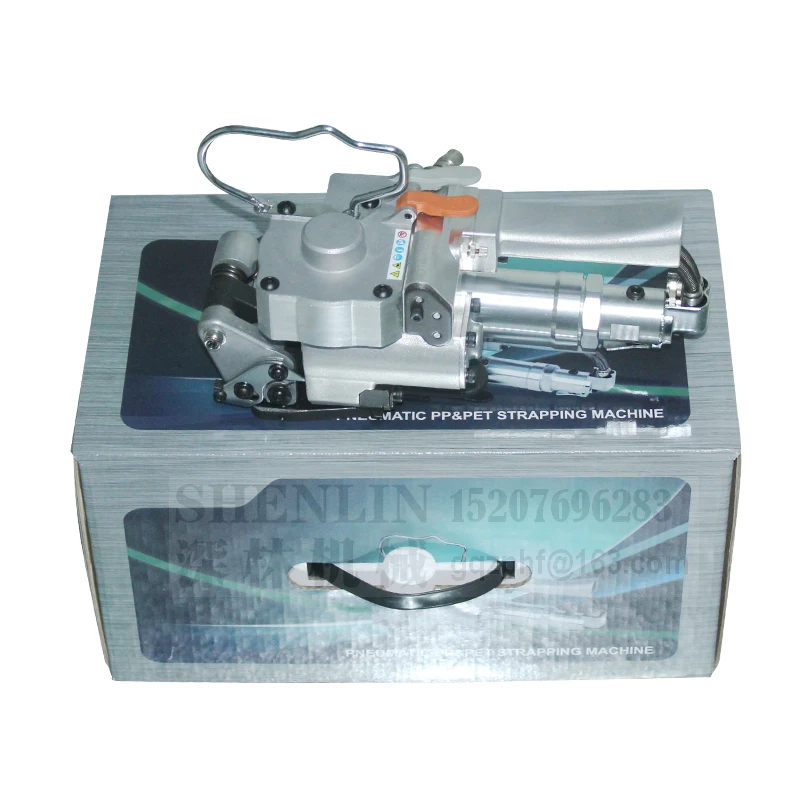 Hand held strapping tool pneumatic manual PET&PP banding machine AQD 19 width13 19mm 4000N carton firction welding pack sealer|tools