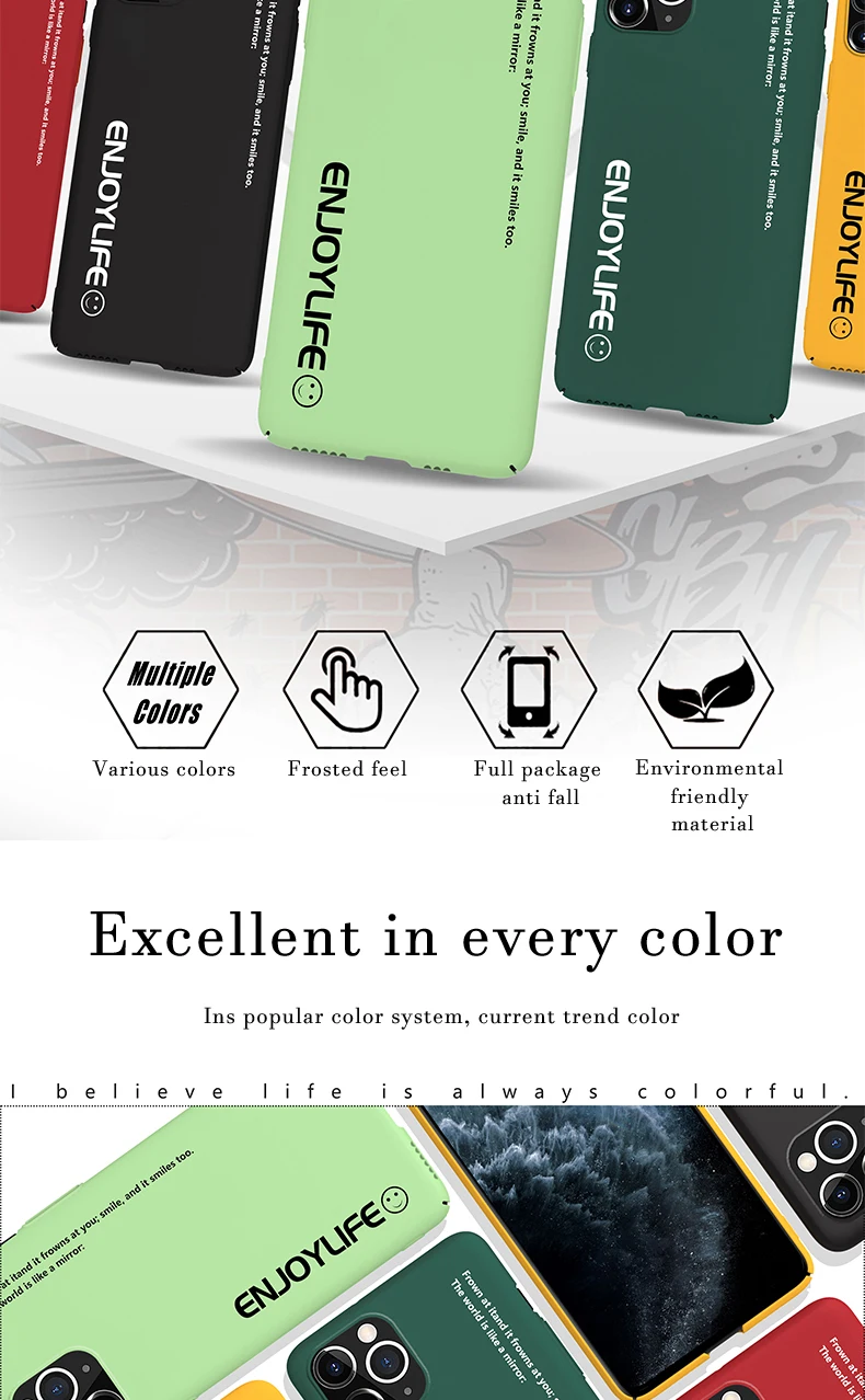 phone cases for iphone 12 Ultra-thin Matte PC Phone Case For iPhone 13 12 11 Pro Max XSmax XR XS X 8 7 6 Plus Shockproof Protection Cover iphone 12 wallet case