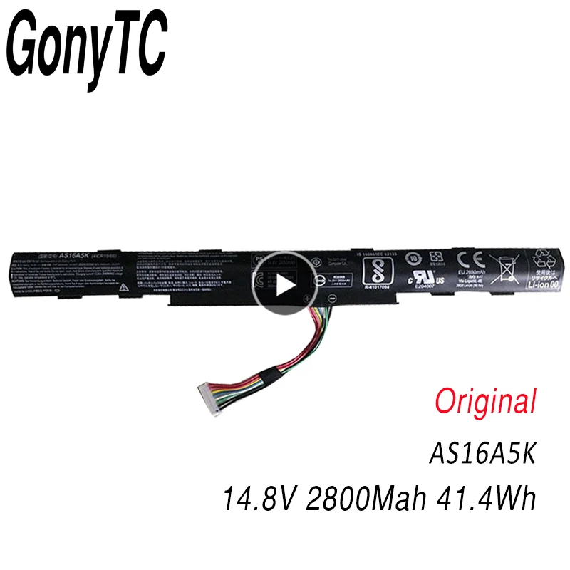 Аккумулятор для ноутбука GONYTC AS16A5K Acer AS16A7K AS16A8K Aspire E15 E5-475G 523G 553G 573G 575G 774G | Компьютеры