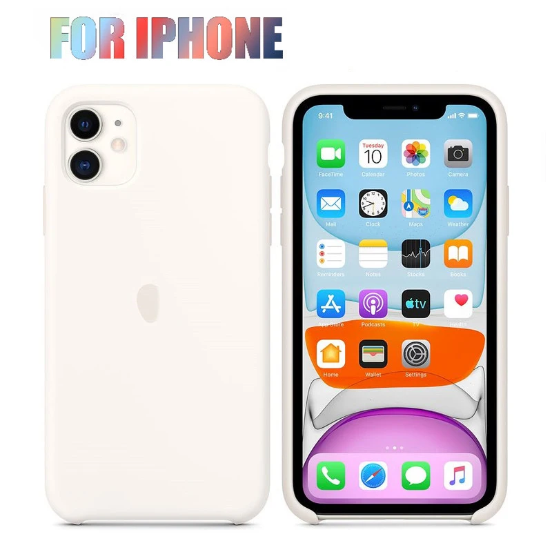 Силиконовый чехол для iphone 11 Pro X XS MAX XR 7 8 6S 6 Plus задняя крышка защитный plus|Бамперы| |