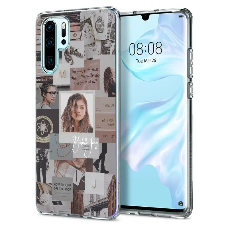 silicone case for huawei phone Euphoria Zendaya Cartoon Trendy Soft Silicon Phone Case For HUAWEI Mate 10 20 30 P10 P20 P30 Lite Plus Pro Funda Cover capa huawei phone cover