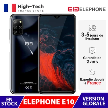 Перейти на Алиэкспресс и купить Глобальная версия ELEPHONE E10 4GB 64GB смартфон 6,5 дюймДисплей 48MP Quad Camera 4000 мА/ч, Батарея NFC Восьмиядерный сбоку, определение отпечатка пальца
