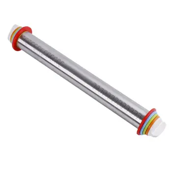 

1Pcs Length Adjustable Rolling Pin Stainless Steel Fondant Rolling Pin Cake Roller Dough Rolling Pin Bakeware Tools
