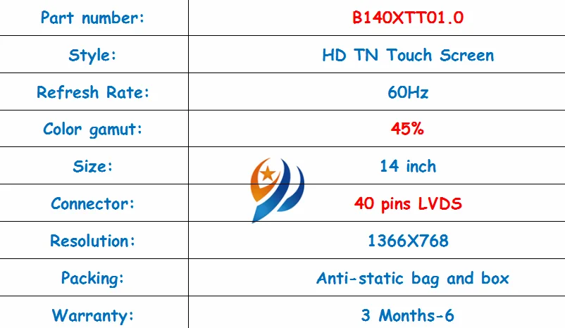 14 ''сенсорный экран для ноутбука B140XTT01.0 для hp TOUCHSMART 14-F027CL 14-N054EF 14-N209EJ 14-B109WM 14-N048CA