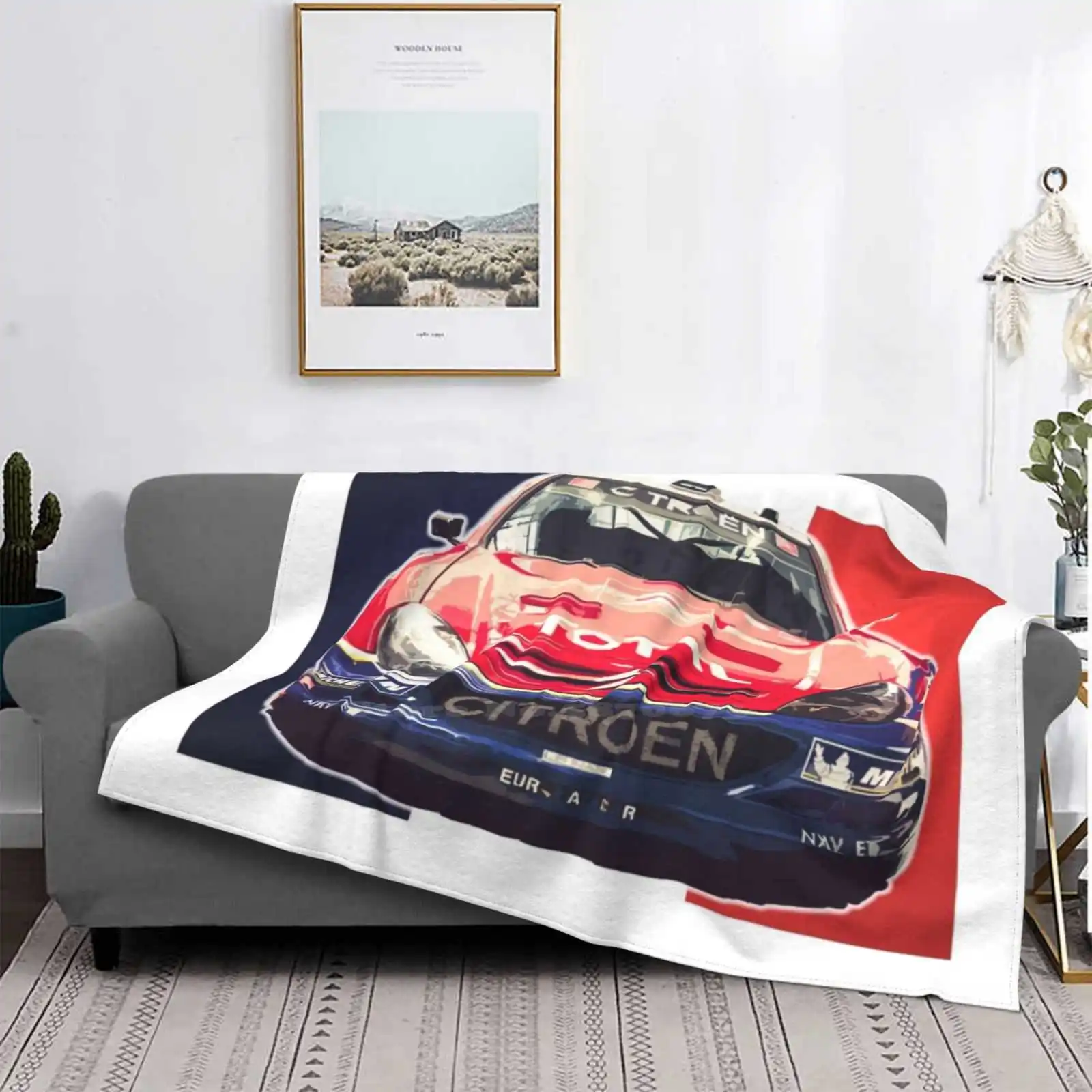 Xsara New Arrival Fashion Leisure Flannel Blanket Rally Car Cars Wrc