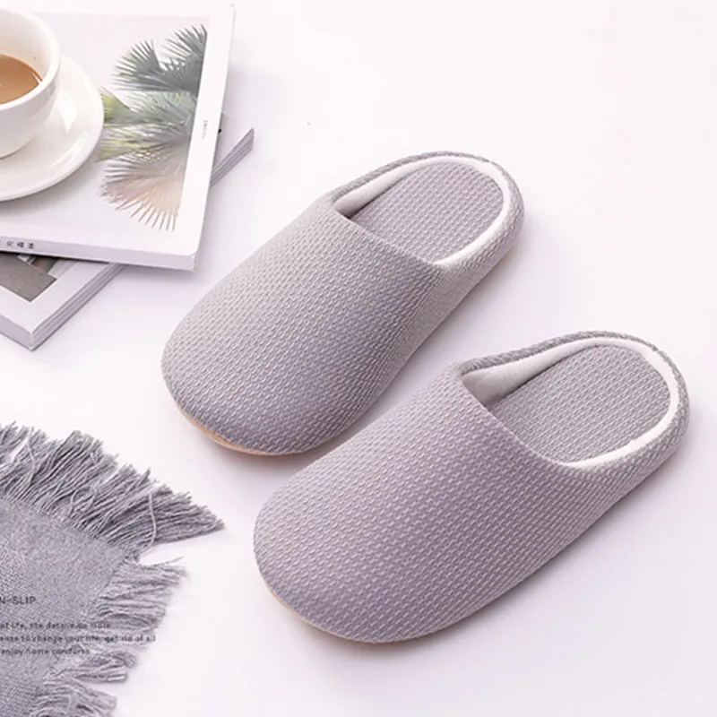 

SHUIJIN Men Winter Men Warm Home Slippers Mens Fashion Plush Cotton Warm Slippers Indoor House Soft Slippers zapatos hombre