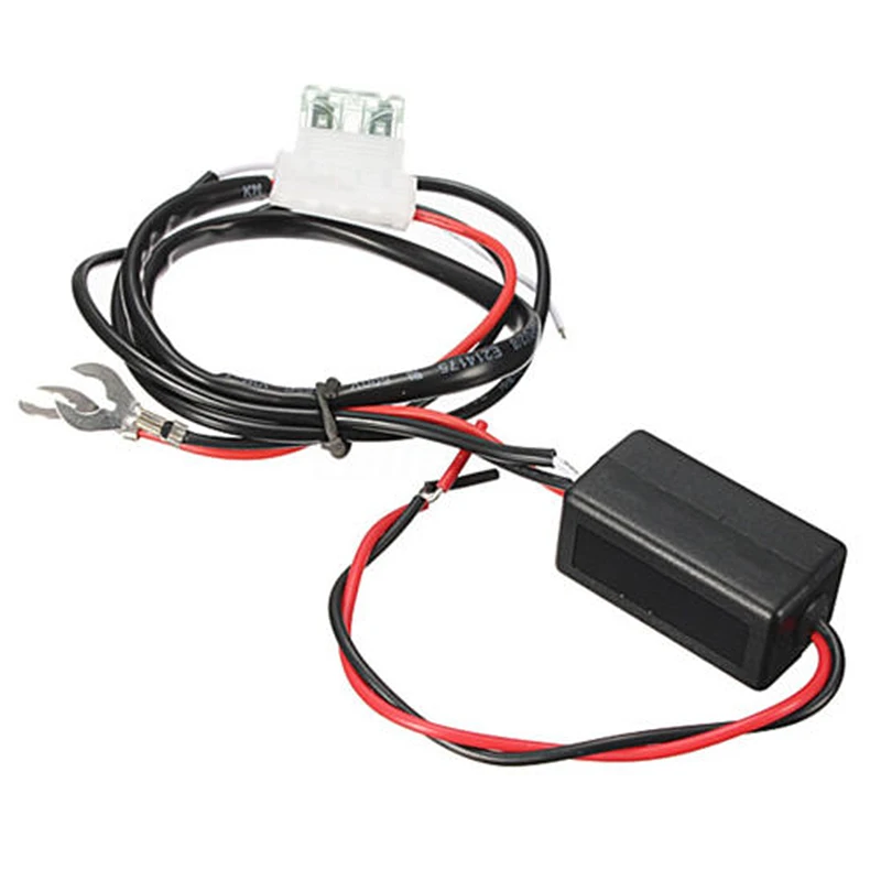 

12V Car LED Running Light Relay Harness DRL Controler On/Off Switch