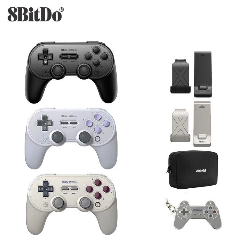 8 битдо SN30 PRO + беспроводной джойстик Bluetooth пульт дистанционного управления геймпад для Windows/Android/macOS/Nintendo переключатель|Геймпады| | АлиЭкспресс