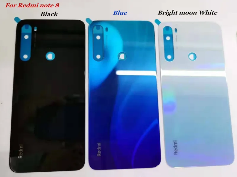 Для Xiao mi Red mi Note 8, оригинальная стеклянная крышка для батареи, корпус, задняя крышка, чехол, запасные части с наклейками