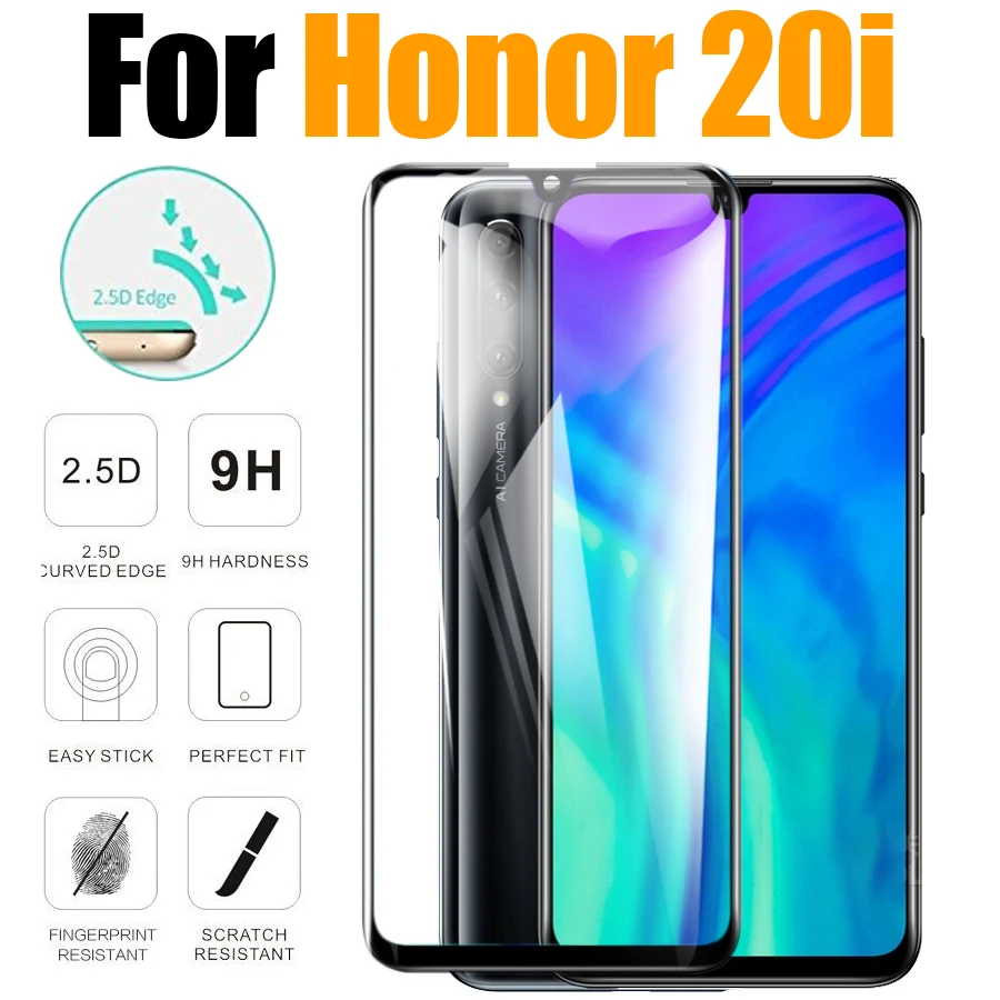 Защитное стекло для huawei honor 20i закаленное пленка huaweii huavei i20 tremp hauwei honer 20 i защита