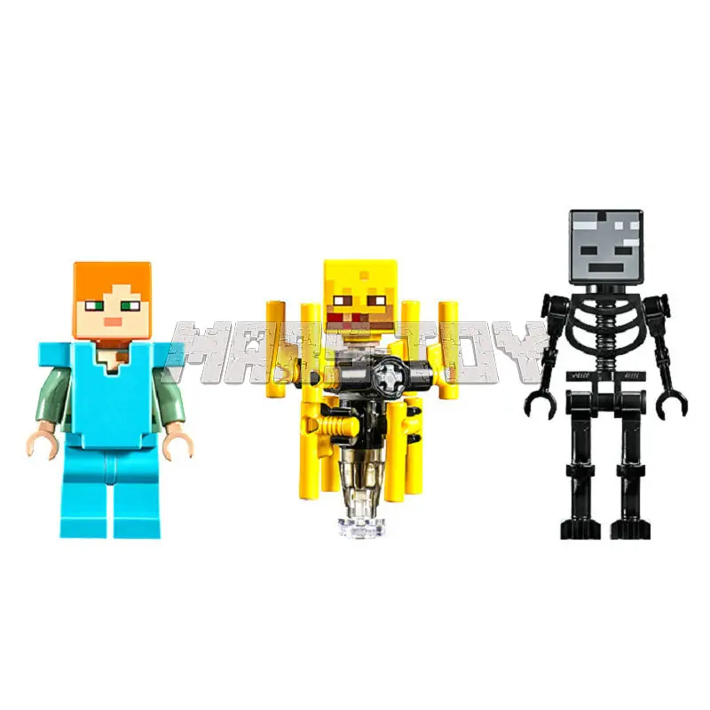 The Blaze Bridge Building Blocks With Steve Action Figures Compatible 21154 Bricks Sets Toys For Gifts Kids The Blaze Bridge Building Blocks With Steve Action Figures Compatible 21154 Bricks Sets Toys For Gifts Kids