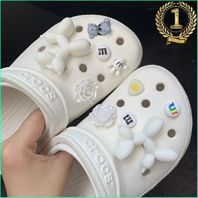 5-color 3D Balloon Dog CROC Charms Designer Cute Cartoon Shoe Decoration  Charm for Croc JIBS Clogs Kids Boys Women Girls Gifts - AliExpress