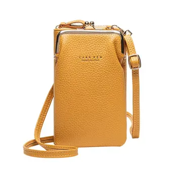 

Fashion 2020 Crossbody Bags Women Mini PU Leather Shoulder Messenger Bag For Girls Yellow Bolsas Ladies Phone Purse Zipper Flap