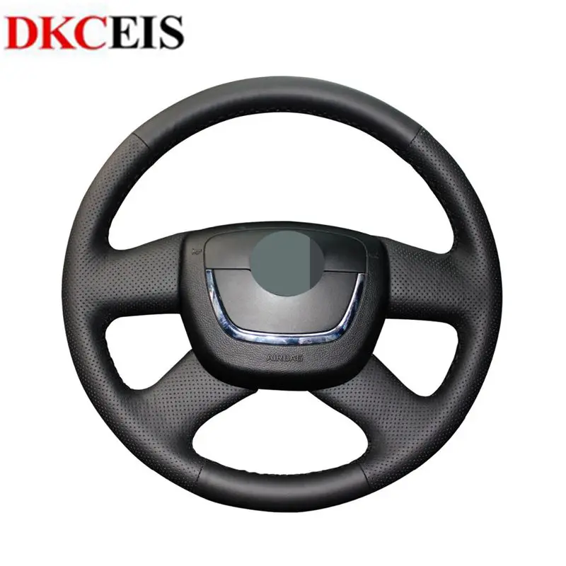 Чехол на руль автомобиля из искусственной кожи для Skoda Octavia 2009-2013 Citigo 2011-2012 Roomster Fabia