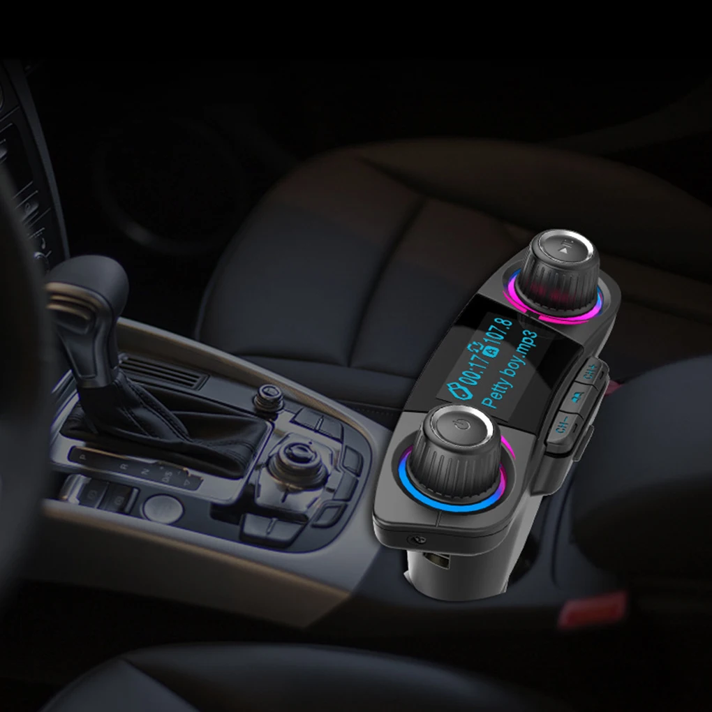 FM модулятор с функцией включения/выключения питания и поддержкой Bluetooth 5 0|MP3-плеер
