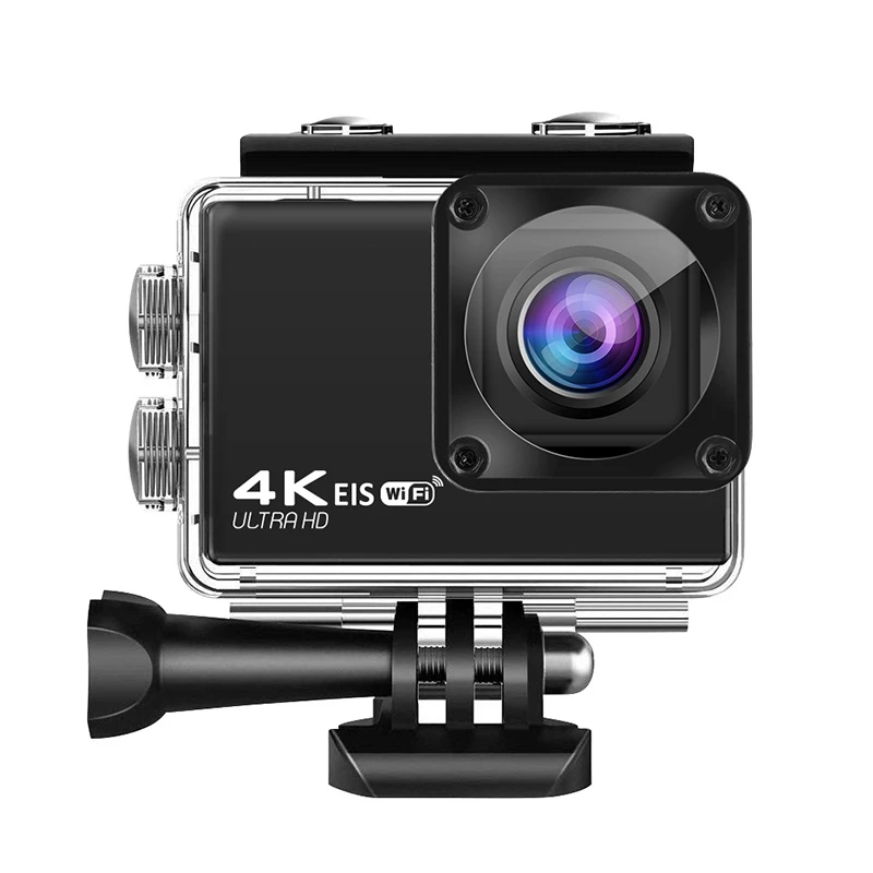 New UHD WiFi EIS Action Camera with Chip 4K/60Fps EIS Underwater 30M Helmet Video Recording Cameras Sport Cam action camera best buy