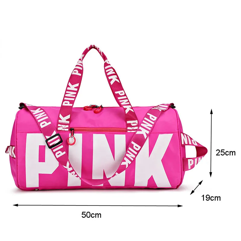 Women Gym Fitness Bag Large Capacity Waterproof Sport Travel Duffel Tote Bag New 