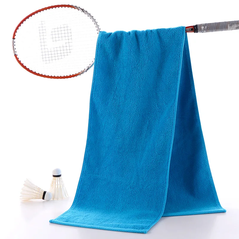 Хлопковое спортивное полотенце для фитнеса, для бега, для занятий йогой, марафон, впитывающее пот, дышащее полотенце с вышивкой, 25x110 см - Цвет: 04