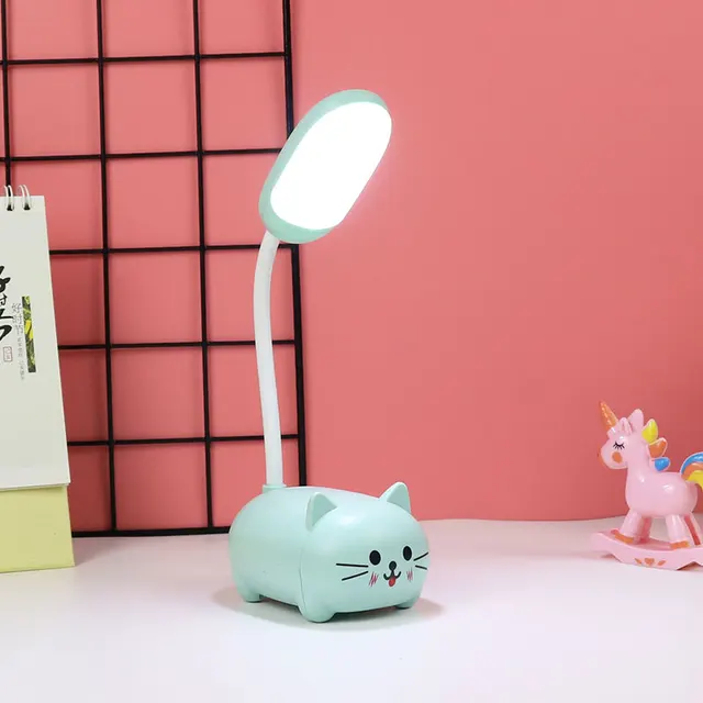 LED Desk Lamp USB Charging Bedside Table Lamp Living Room Badroom Decor Cute Bear Gifts for Children Style 2