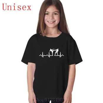 

Heartbeat Kickboxing Karate Muay Thai white girls tshirt kids clothing kids summer clothes kids tshirts boys shorts