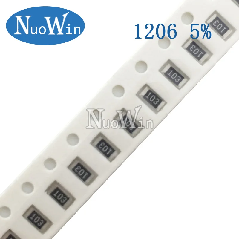 100 шт 1206 SMD чип резистор 5% м ом 1/4 Вт 107 фиксированный | Электронные компоненты и