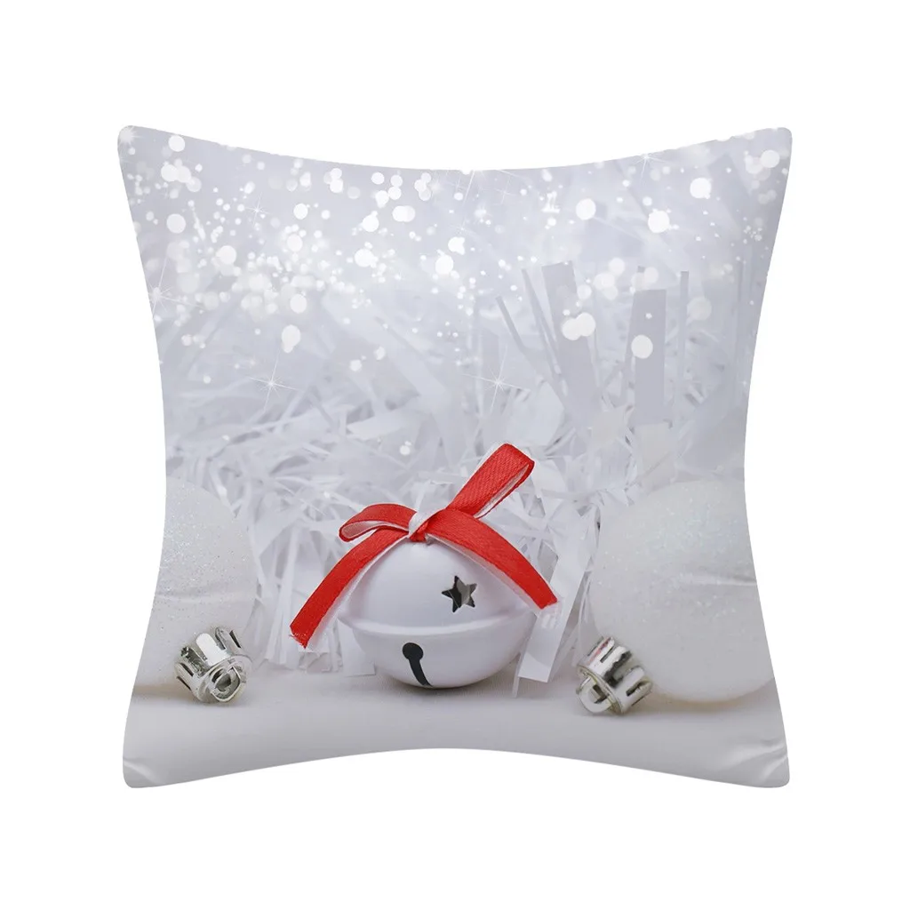 НОВАЯ РОЖДЕСТВЕНСКАЯ Праздничная Подушка Санта-Клаус с рисунком диван-кровать декоративная Подушка Крышка для спальни Рождественская наволочка