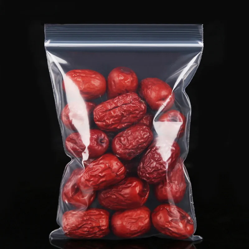 30-100Pcs 두꺼운 플라스틱 폴리 클리어 가방 4x6/5x7/6x8/7x10cm 쥬얼리 포장 잠금 지퍼가 달린 재밀폐 가능 DIY 스토리지