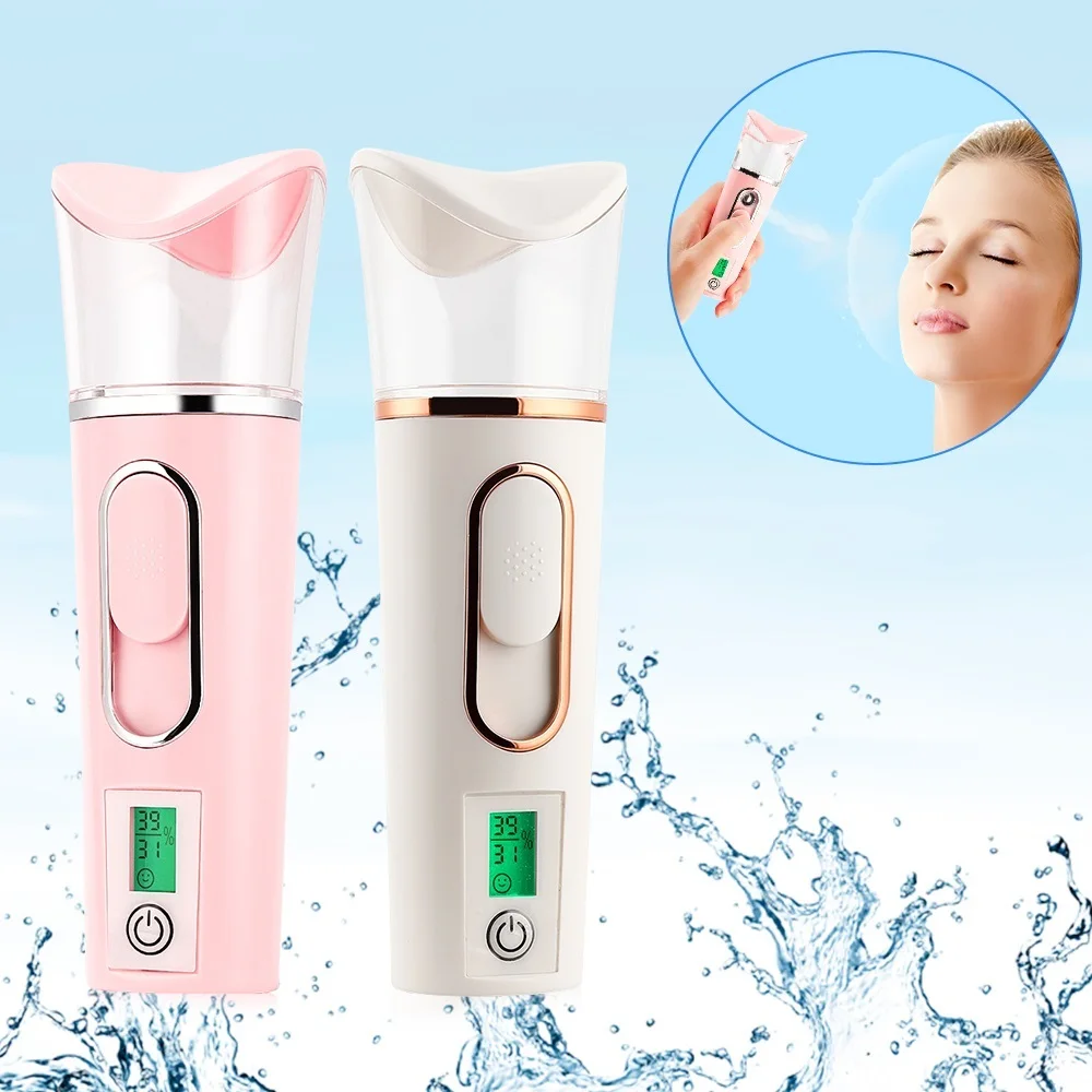 

2in1 Portable Mini Facial Steamer Skin Test Nano Mister 30ML Spray Face Mist Sprayer Deep Hydrating USB Skin Care Body Nebulizer