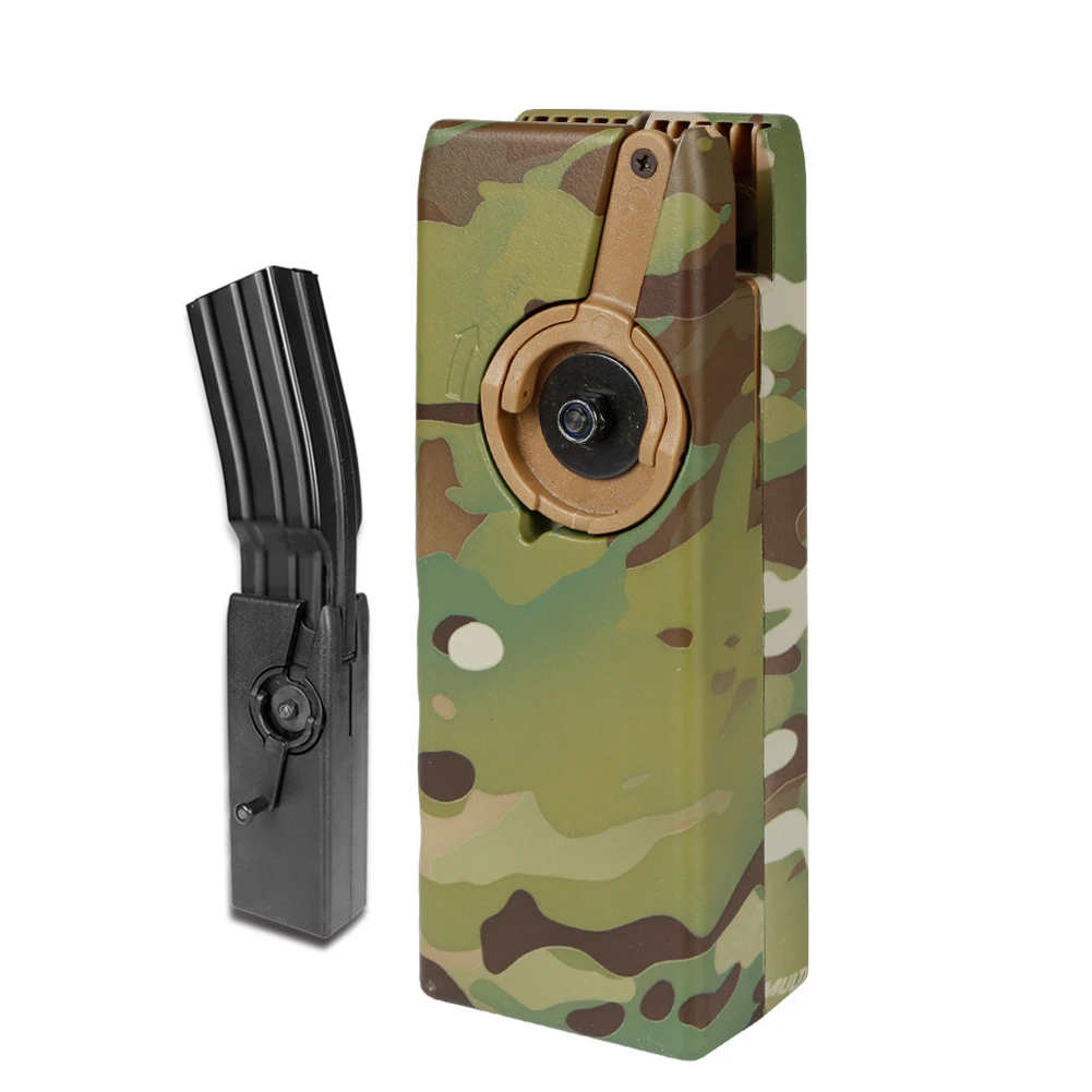 M4 Hand Crank BB Loader M4 Hand Crank Paintball BB Speed Loader - 6mm, 1000 Round Capacity, Fast Loading Magazine Paintball Speed Loader