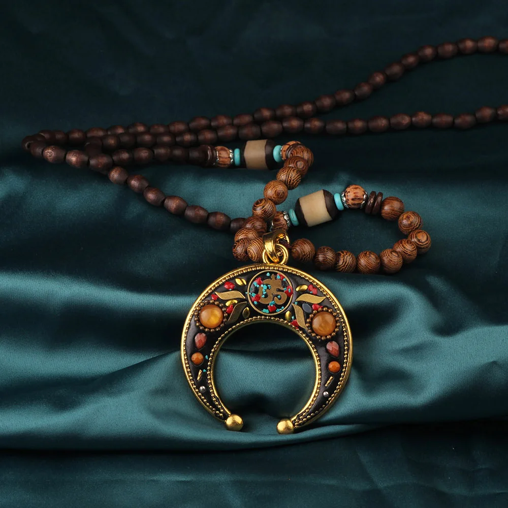 Pendentif En Lapis-Lazuli Naturel - Bijou Ethnique Bohème Fait Main Népalais - Longueur 1,9"